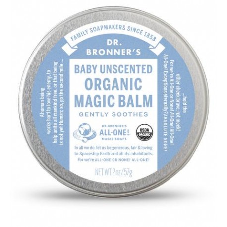 DR. BRONNER'S BABY UNSCENTED ORGANIC MAGIC BALM 57G
