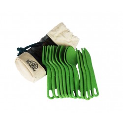 ECOSOULIFE CUTLERY CLUSTER GREEN