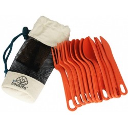 SOULIFE BIODEGRADABLE CUTLERY CLUSTER SET ORANGE 12PC