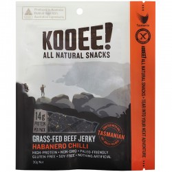 KOOEE! GRASS-FED BEEF JERKY HABANERO CHILLI 30G