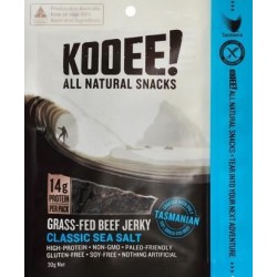 KOOEE! GRASS-FED BEEF JERKY CLASSIC SEA SALT 30G