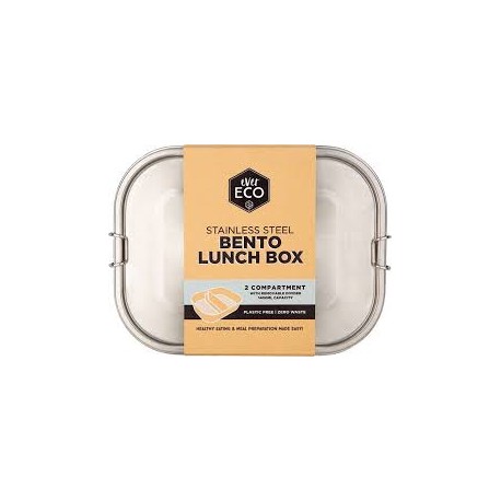 EVER ECO STAINLESS STEEL BENTO BOS 2 COMPARTMENT 1400ML