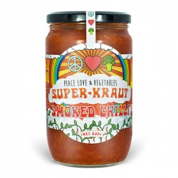 PEACE LOVE & VEGGIES SMOKED CHILLI SAUERKRAUT 635G