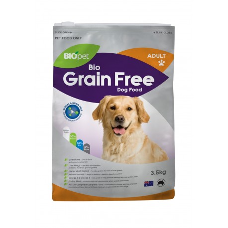 BIOPET BIO GRAIN FREE DOG FOOD ADULT 3.5KG