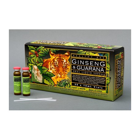 HEALTH BEE GINSENG AND GUARANA VIALS SINGLE 10ML