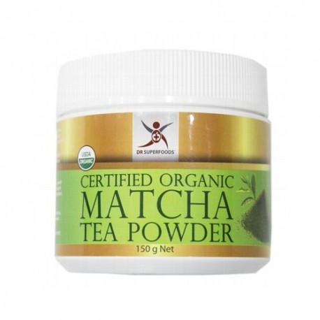 DR SUPERFOODS CERTIFIED ORGANIC MATCHA TEA POWDER 150G