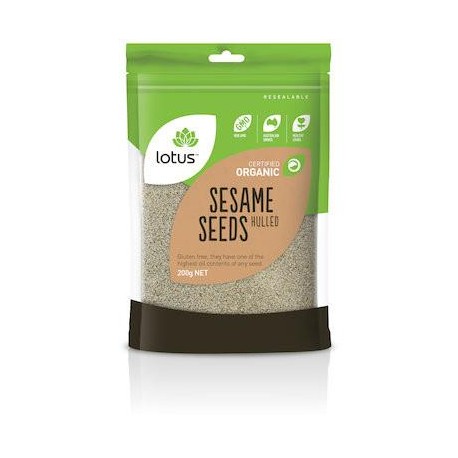 LOTUS ORGANIC SESAME SEEDS HULLED 200G