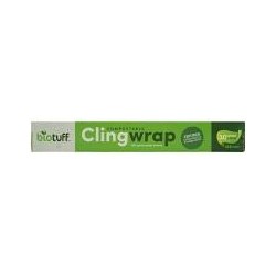 BIOTUFF CLING WRAP COMPOSTABLE 100 X 30CM SHEETS