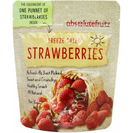 ABSOLUTE FRUITZ FREEZE DRIED STRAWBERRIES 35G