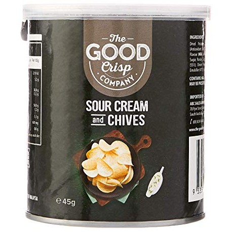 THE GOOD CRISP COMPANY SOUR CREAM & CHIVES 45G