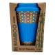 LUVIN LIFE BAMBOO ECO COFFEE CUP HOOPS 430ML