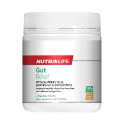 NUTRA LIFE GUT RELIEF WITH PREBIOTICS 180G