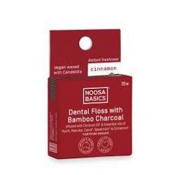 NOOSA BASICS DENTAL FLOSS WITH CHARCOAL CINNAMON 35M