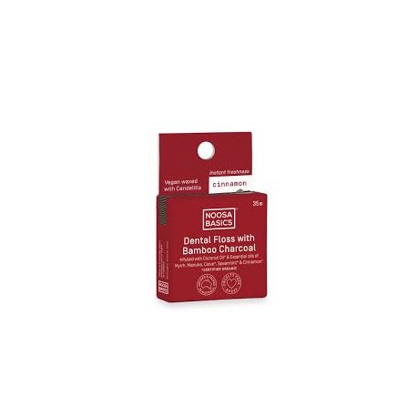 NOOSA BASICS DENTAL FLOSS WITH CHARCOAL CINNAMON 35M