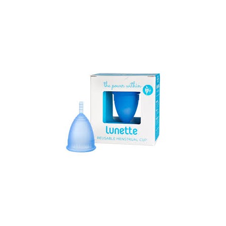 LUNETTE REUSABLE MENSTRUAL CUP SIZE 2 BLUE