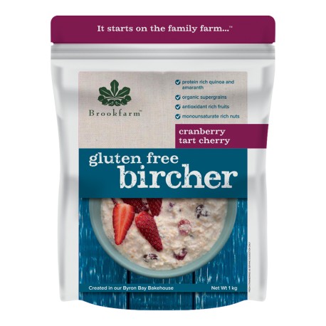 BROOKFARM BIRCHER CRANBERRY TART CHERRY 400G