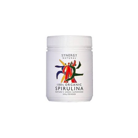 SYNERGY NATURAL ORGANIC SPIRULINA 200G