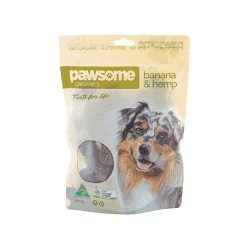 PAWSOME BANANA HEMP DOG TREATS 200G