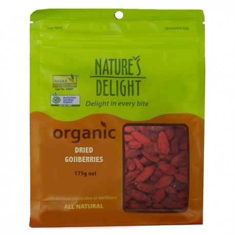 NATURES DELIGHT DRIED GOJI BERRIES 175G