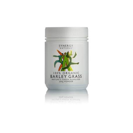 SYNERGY NATURAL ORGANIC BARLEY GRASS POWDER 200G