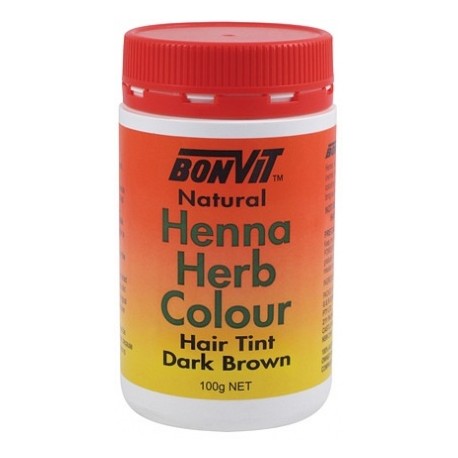 BONVIT HENNA DARK BROWN 100G