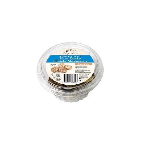 CHEFS CHOICE PREMIUM HANA DONKO SHIITAKE MUCHROOMS WHOLE 50G