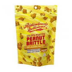RIDICULOUSLY DELICIOUS GOLDEN ROASTED BRITTLE WITH AUSTRALIAN PEANUTS 180G