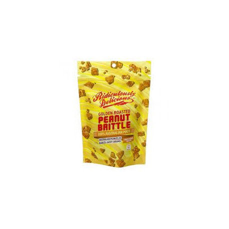 RIDICULOUSLY DELICIOUS GOLDEN ROASTED BRITTLE WITH AUSTRALIAN PEANUTS 180G