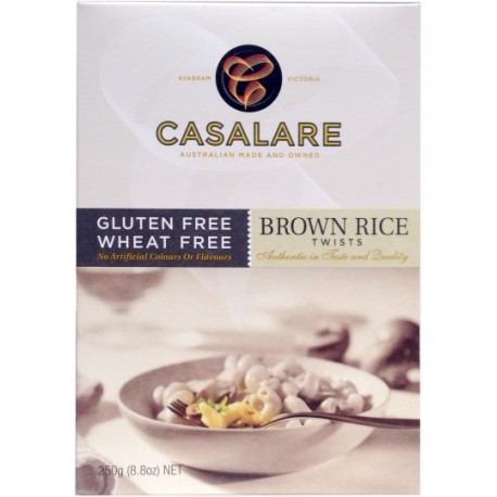 CASALARE BROWN RICE TWISTS 250G