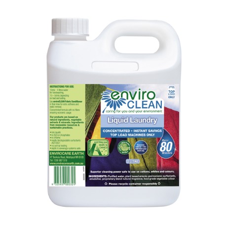 ENVIRO CLEAN CONCENTRATED TOP LOAD LAUNDRY LIQUID 2L