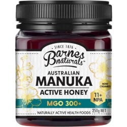 BARNES NATURALS AUSTRALIAN MANUKA ACTIVE HONEY MGO 300 250G