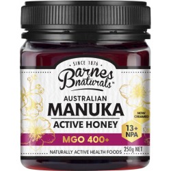 BARNES NATURALS AUSTRALIAN MANUKA HONEY MGO 400 PLUS 250G