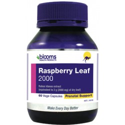 BLOOMS HEALTH PRODUCTS RASPBERRY LEAF 2000 60 VCAPS