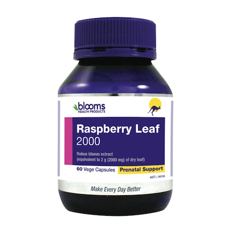 BLOOMS HEALTH PRODUCTS RASPBERRY LEAF 2000 60 VCAPS