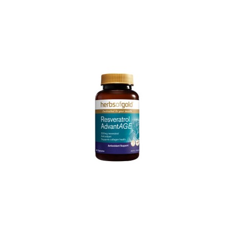 HERBS OF GOLD RESVERATROL ADVANTAGE 250MG 60 CAPSULES