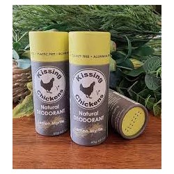 KISSING CHICKENS NATURAL DEODORANT LEMON MYRTLE 60G