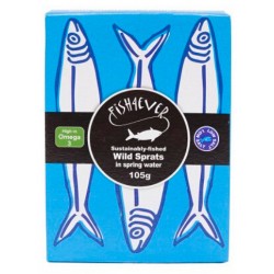 FISH 4 EVER WILD SPRATS IN SPRING WATER 105G