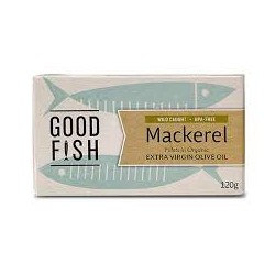 GOOD FISH MACKERAL IN OLIVE OIL 120G