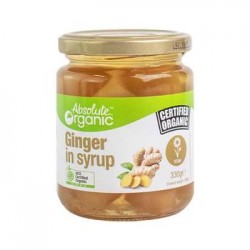 ABSOLUTE ORGANIC GINGER IN SYRUP 330G