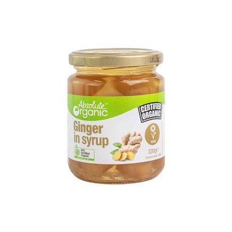 ABSOLUTE ORGANIC GINGER IN SYRUP 330G