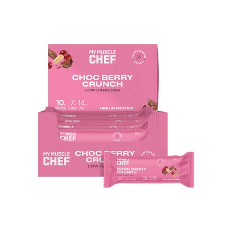 MY MUSCLE CHEF CHOC BERRY CRUNCH BAR 50G