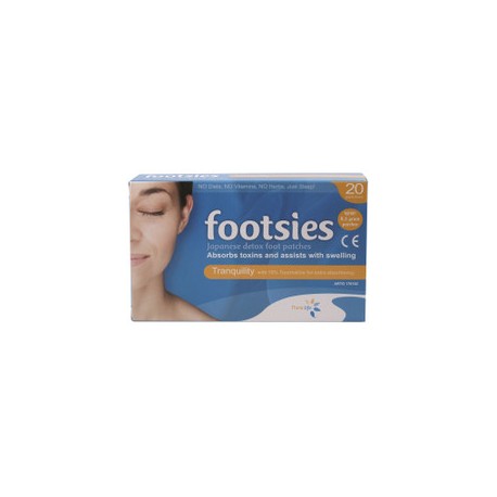 FOOTSIES JAPANESE DETOX FOOT PATCHES TRANQUILITY 20 PATCHES