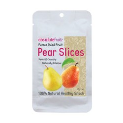 ABSOLUTE FRUITZ FREEZE DRIED PEAR SLICES 15G