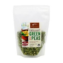 CHEFS CHOICE ORGANIC GREEN SPLIT PEAS 500G