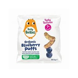 LITTLE BELLIES ORGANIC BLUEBERRY BABY PUFFS 12G