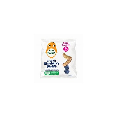 LITTLE BELLIES ORGANIC BLUEBERRY BABY PUFFS 12G