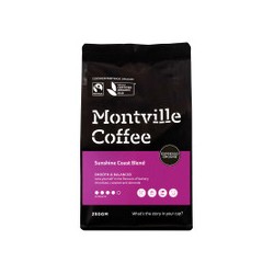 MONTVILLE COFFEE ORGANIC SUNSHINE COAST BLEND ESPRESSO GROUND 250G