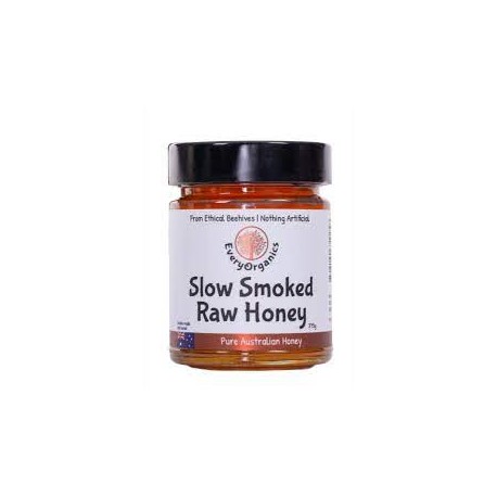 EVERYORGANICS SLOW SMOKED RAW HONEY 375G