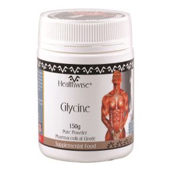 HEALTHWISE GLYCINE PURE PHARMACEUTICAL GRADE POWDER 150G