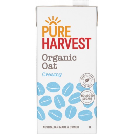 PURE HARVEST ORGANIC OAT CREAMY MILK 1L